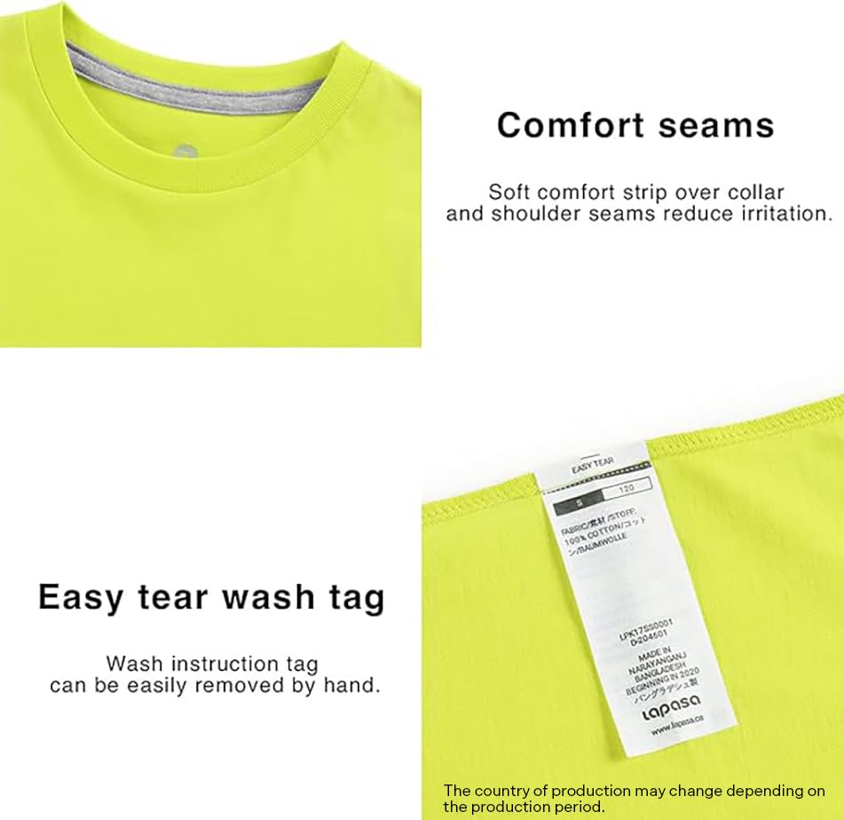 Kids Cotton T-Shirts 4-Pack Short Sleeve Plain Summer Tees