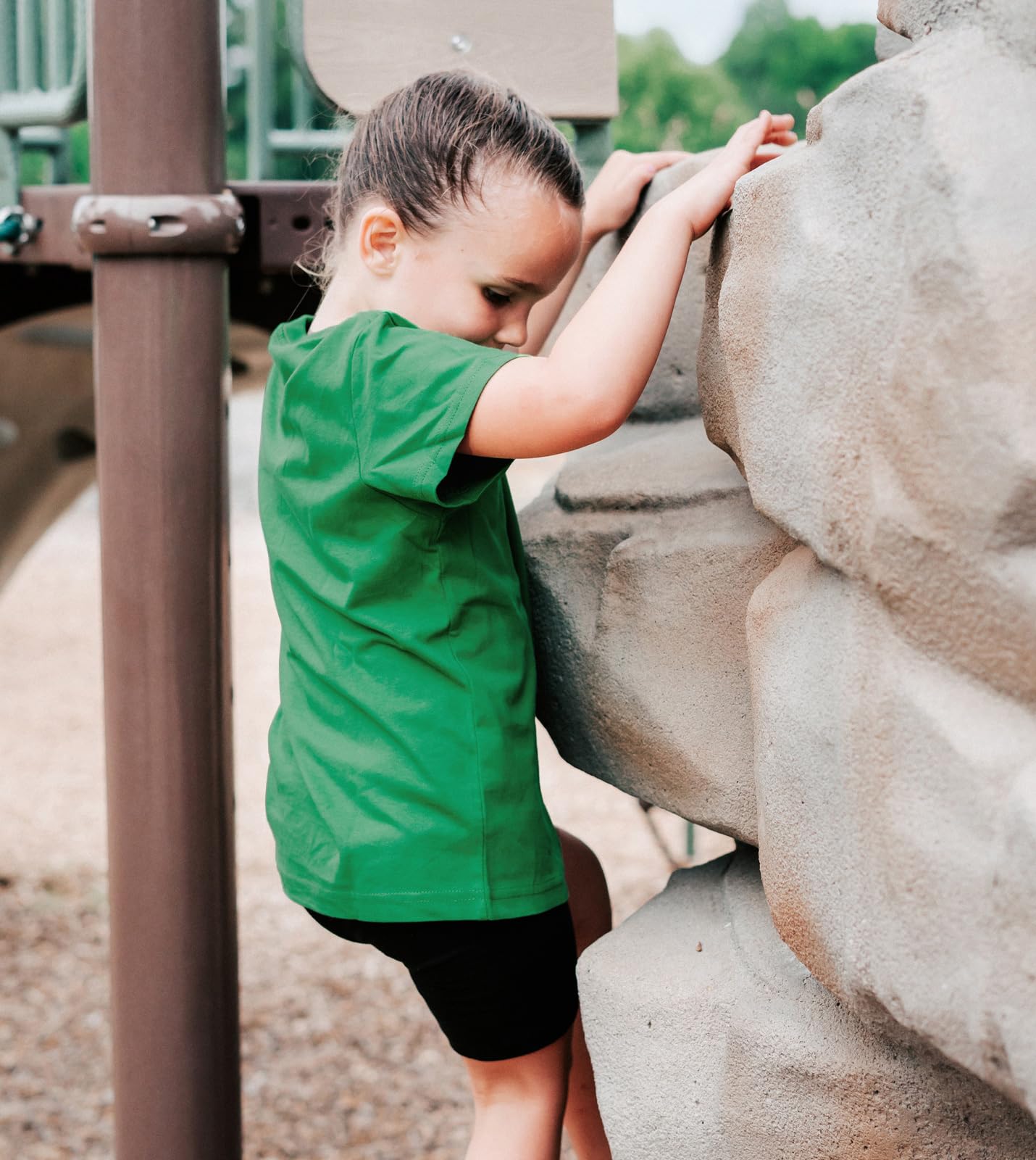 Kids Cotton T-Shirts 4-Pack Short Sleeve Plain Summer Tees